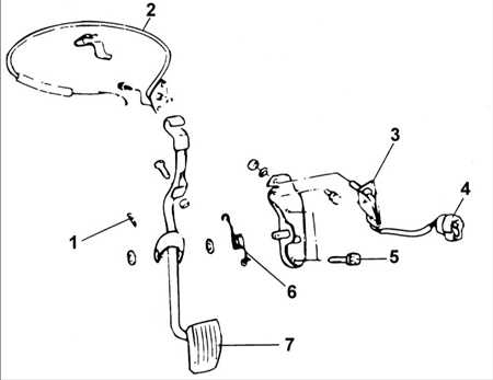  Трос и педаль акселератора Hyundai Accent